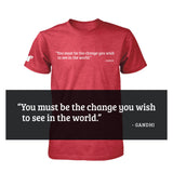 Famous Quote Tees - Ghandi