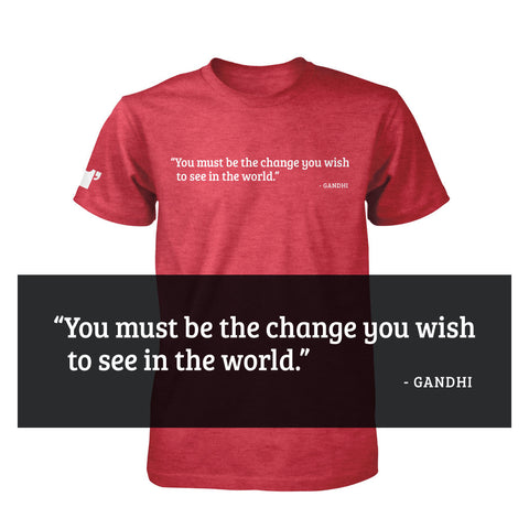 Famous Quote Tees - Ghandi