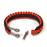 Paracord - Red & Black Stripe