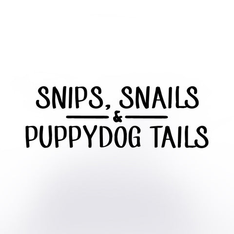 Snips Snails & Puppydog Tails